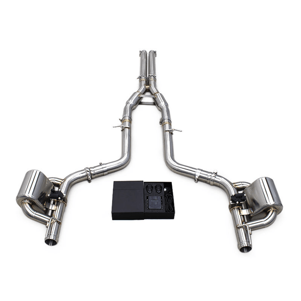 Titanium / Stainless Valved Cat - Back Exhaust - Dodge Hellcat Charger, Challenger (2015 - 2023) - exhaust - Texas Carbon