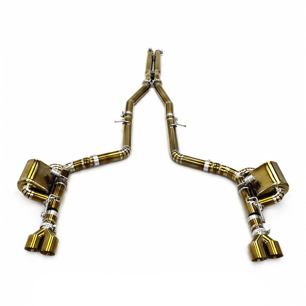 Titanium / Stainless Valved Cat - Back Exhaust - Dodge Hellcat Charger, Challenger (2015 - 2023) - exhaust - Texas Carbon