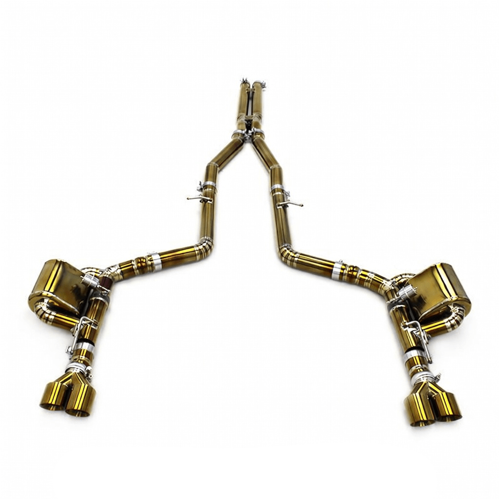 Titanium / Stainless Valved Cat - Back Exhaust - Dodge Hellcat Charger, Challenger (2015 - 2023) - exhaust - Texas Carbon