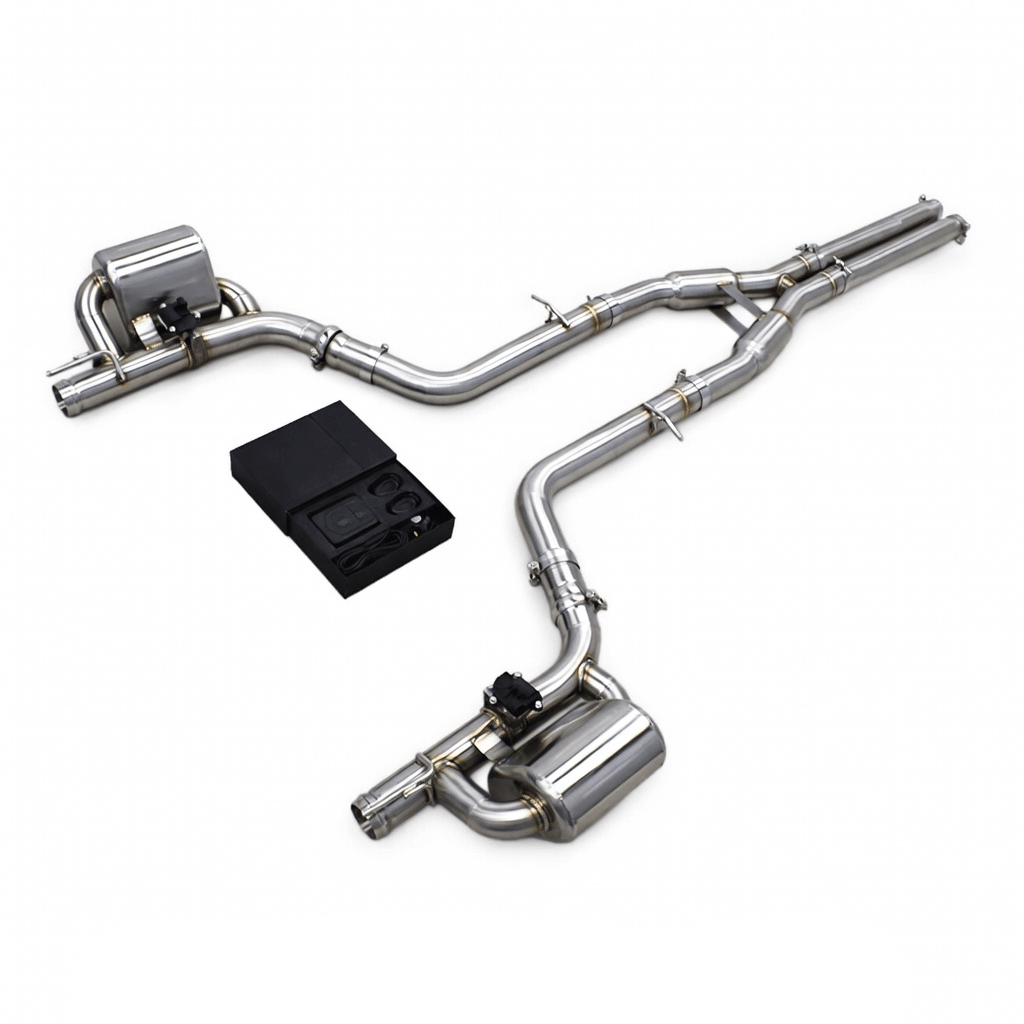 Titanium / Stainless Valved Cat - Back Exhaust - Dodge Hellcat Charger, Challenger (2015 - 2023) - exhaust - Texas Carbon