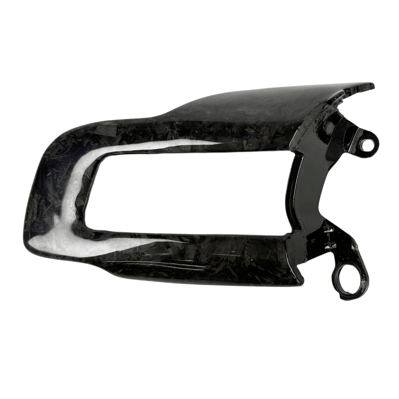 2015-2023 Ford Mustang S550 forged carbon fiber steering wheel button surround trim replacement with mounting tabs
