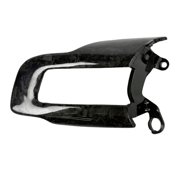 2015-2023 Ford Mustang S550 forged carbon fiber steering wheel button surround trim replacement with mounting tabs